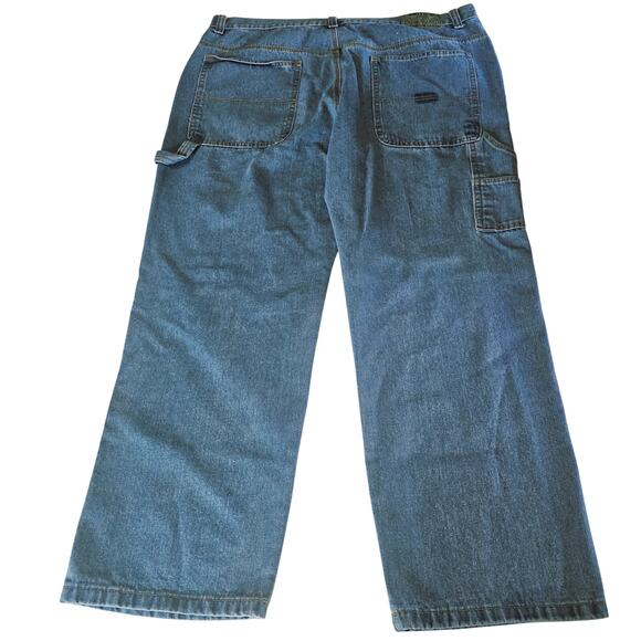 Smith's Workwear Jean Carpenter Blue Premium Denim Mens 44 x32 Workwear 3720 - Picture 2 of 7